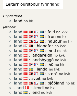 niðurstöður leitar í íslenskum ham