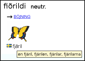 beygingarendingar í sænsku